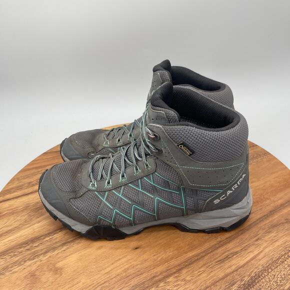 Scarpa Hydrogen Hike Gtx Boots Womens Size 8.5 Gray Trail Hiking Walking Shoes - Picture 4 of 10